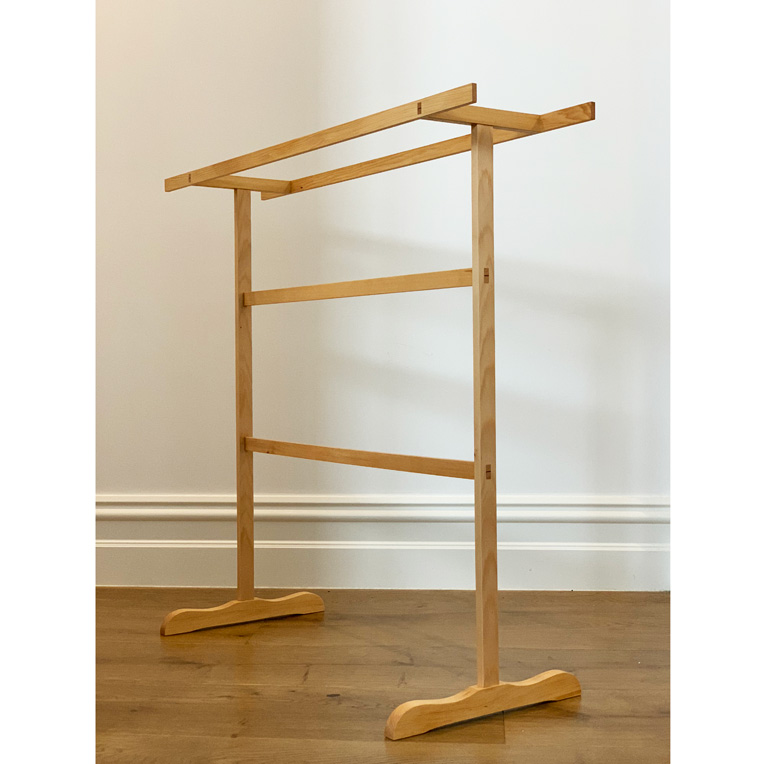 Shaker clothes rack made from Celery Top Pine